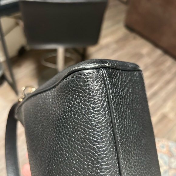 kate spade Chester Street Miri Black Pebbled Leather Shoulder Bag with Tassel - Picture 15 of 16